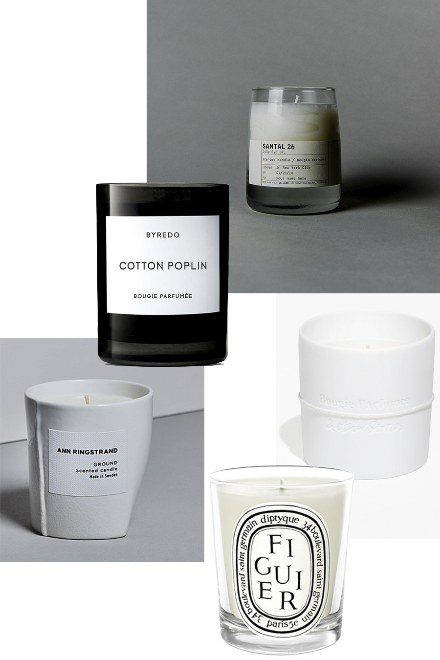 SCENTED CANDLES // BEST FIVE